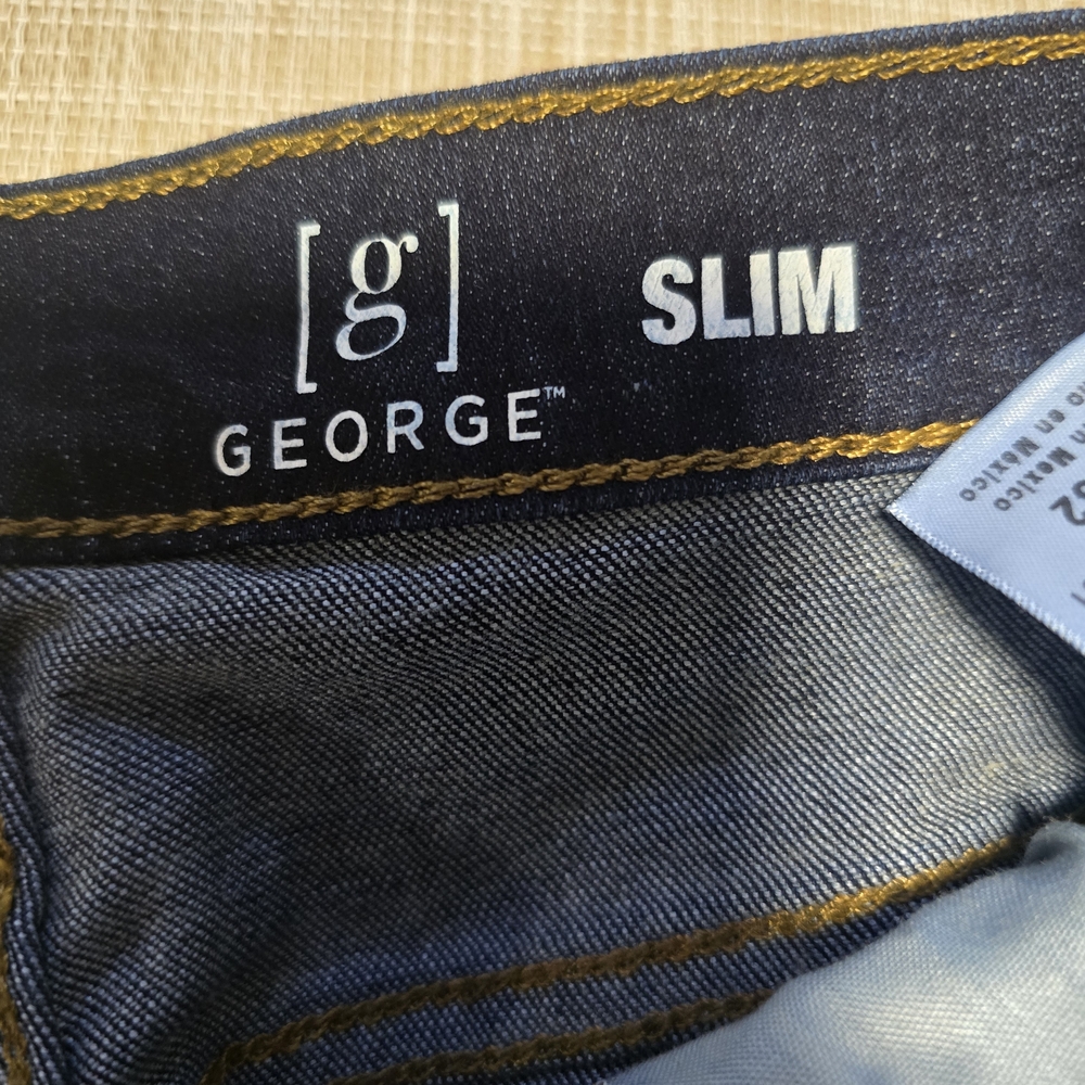 George Slim Fit Men's Jeans - Dark Blue